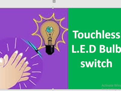 Touchless L.E.D Bulb switch/Safe from infection/clapcontrol