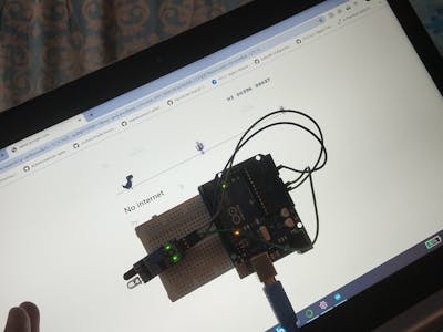 Chrome Dino Game "Revamped" with arduino and python