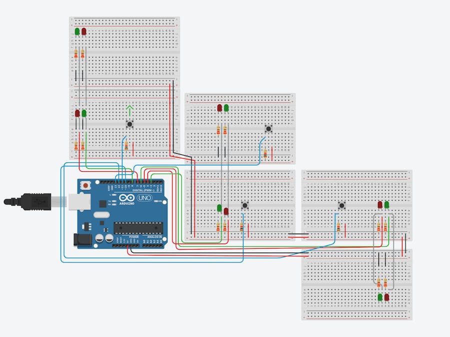 COVID 19 Stair Traffic Lights, Template; Code incomplete