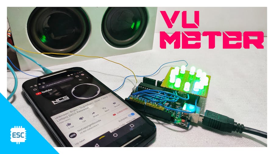 Simple Vu Meter Using Arduino