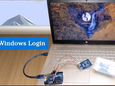 Arduino uno RFID security system for PC / laptop