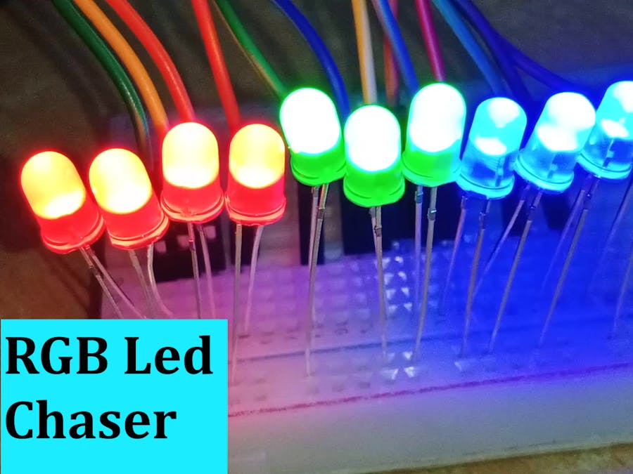 Multiple RGB Led Chaser Using Arduino Uno