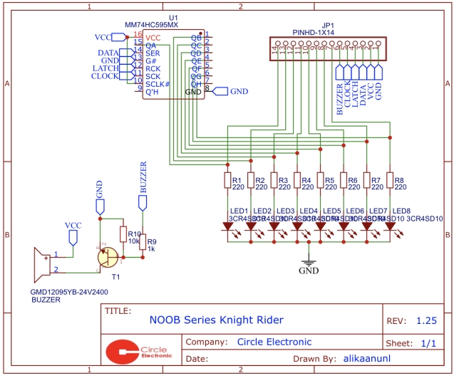 Arduino LED Lauflicht – Knight Rider… –