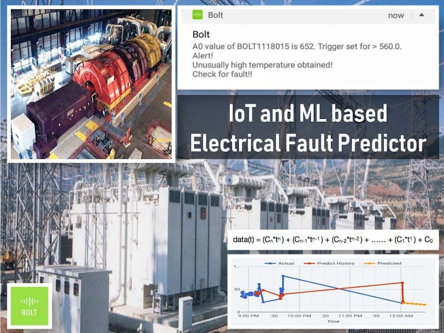 IoT and ML based Electrical Fault Predictor using Bolt IoT