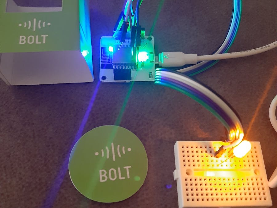 Controlling the intensity of led using IOT BOLT & SmartPhone