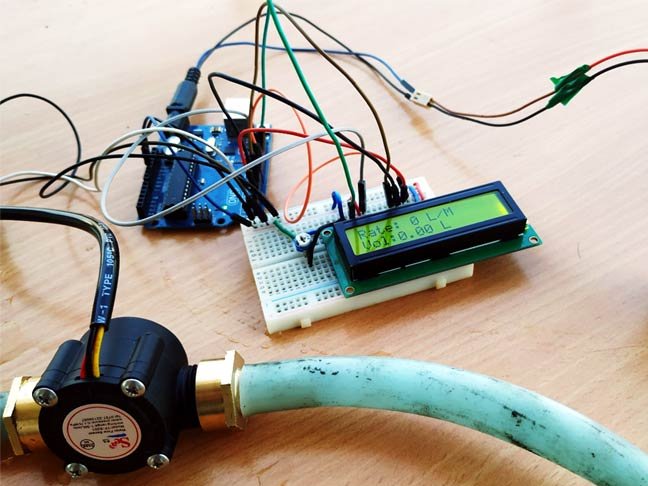 Water Flow Rate And Volume Measurement Using Arduino In 2020 - Arduino ...