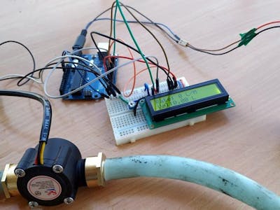 Water flow rate and volume measurement using Arduino in 2020