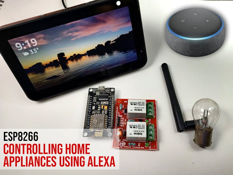 Control Home Appliances through Alexa with ESP8266 or ESP32