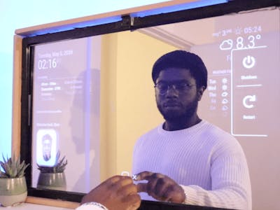 Smart Mirror Touchscreen (with Face Recognition)