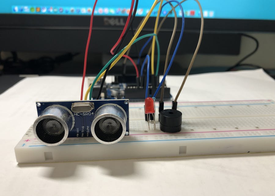 Project 10: Security System using an Ultrasonic Sensor HC... - Arduino ...