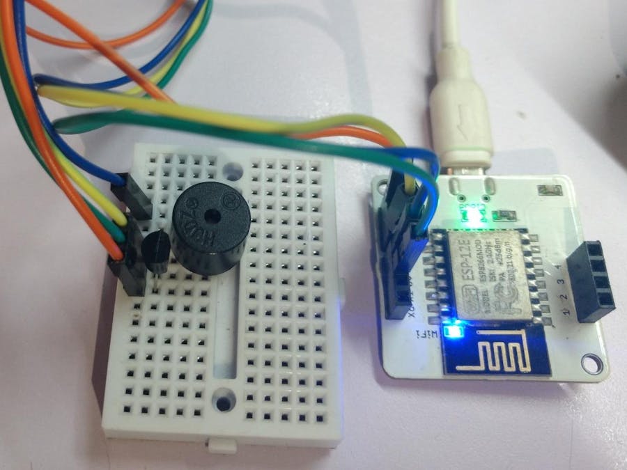 Temperature Alert via Telegram and Buzzer