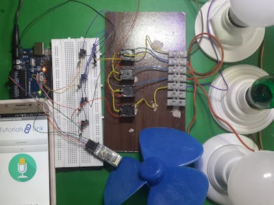 Control AC Load with Voice Commands