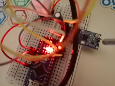 HC-12 433 MHz Data Logger Connected to The Thingsboard