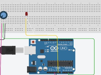 Control LED speed with pontetiometer!!!!