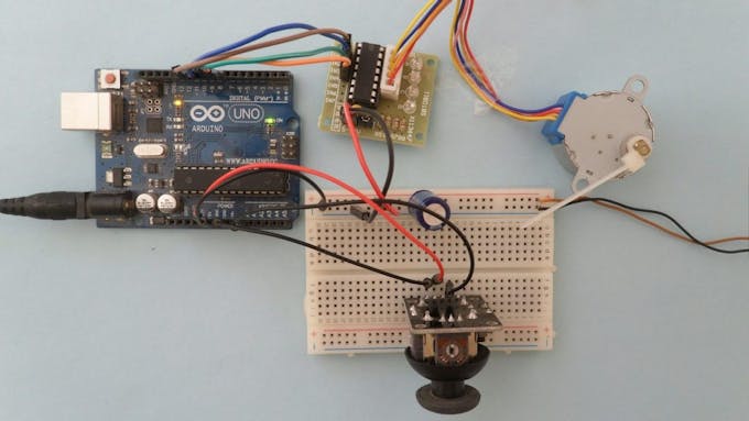 Driving 28byj 48 Stepper Motor Control With Joystick Arduino Project Hub