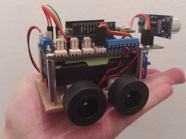 Mini 4WD Arduino Robot Controlled by Bluetooth