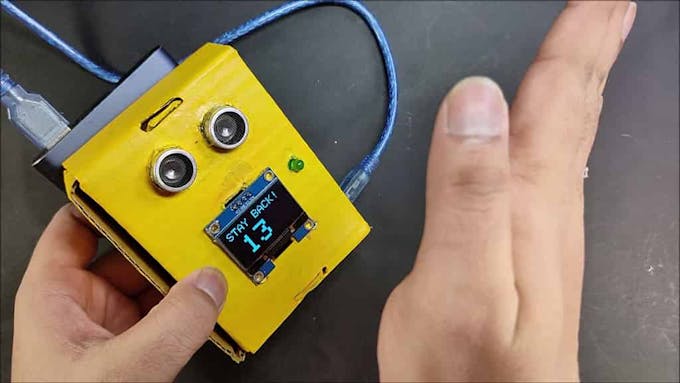 Social Distancing Tool Using Ultrasonic Sensor And Arduino Arduino Project Hub 8458