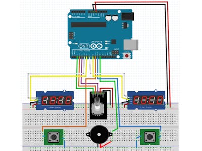 Chess alarm clock using Arduino, rotary encoder, 7 segment