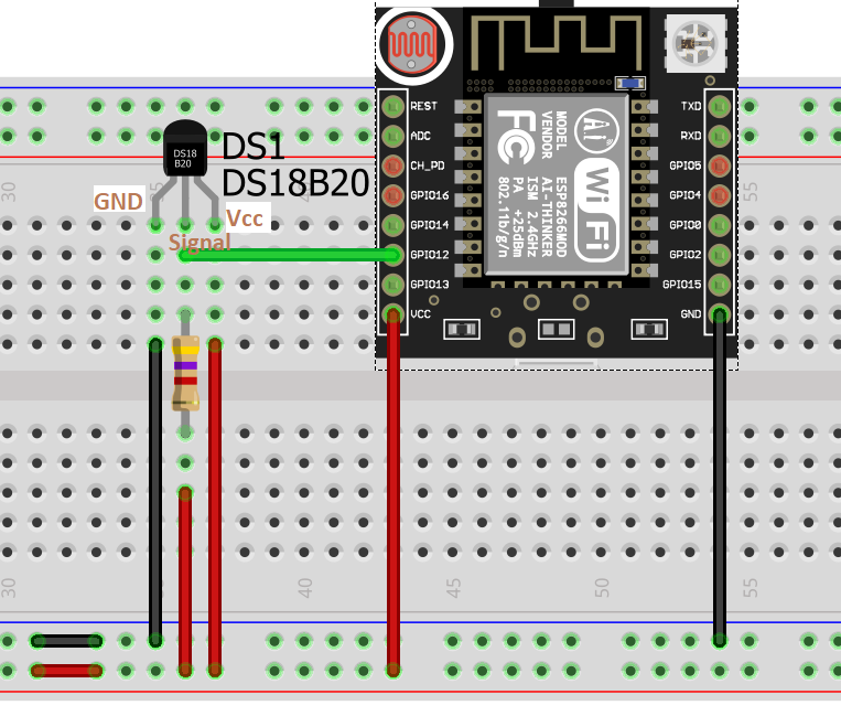 DS18B20 Temperature Sensor - Espruino