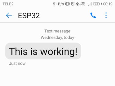How to enable an ESP32-PICO to send SMS (IOT)