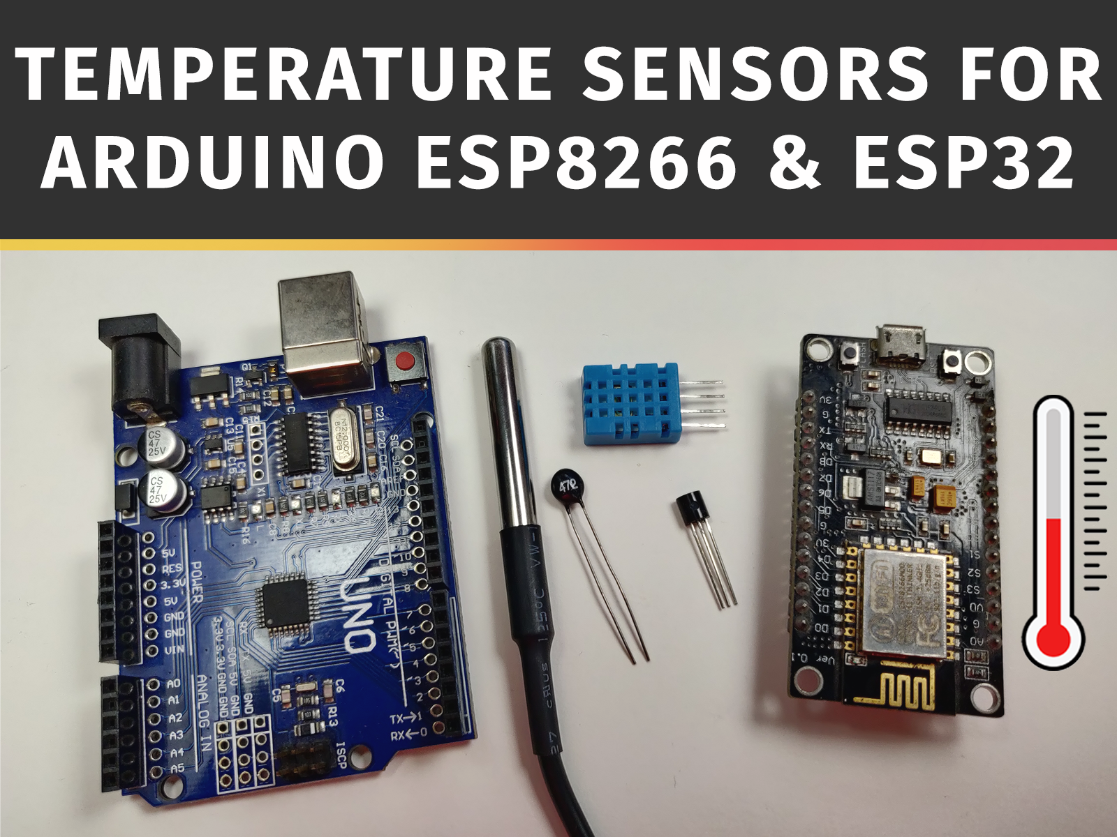 DS18B20 Temperature Sensor Tutorial With Arduino And ESP8266 - Arduino ...