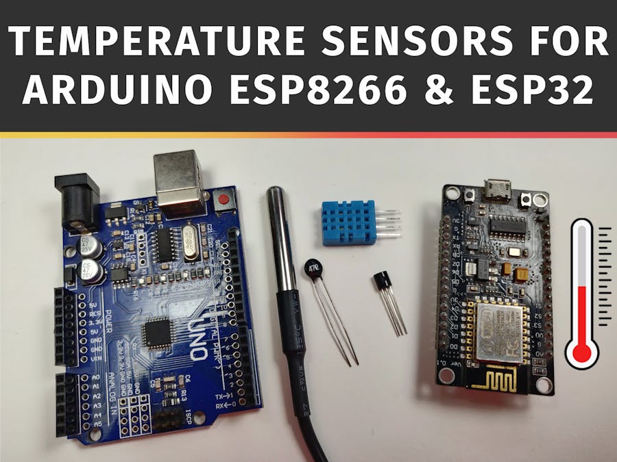 ESP8266 DS18B20 Sensor Web Server Arduino IDE (Single, Multiple