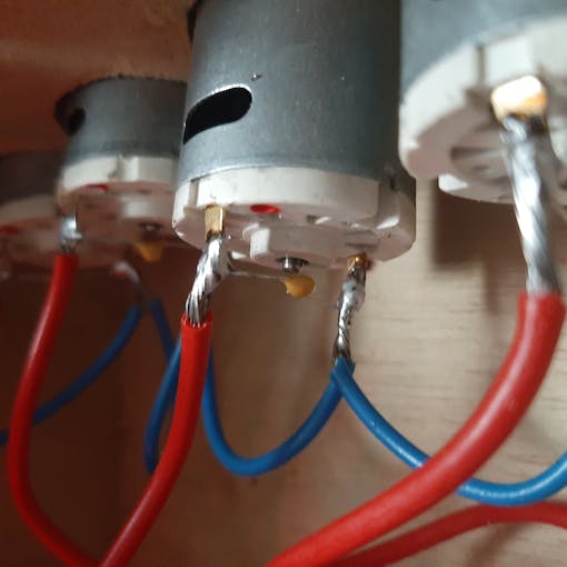 The soldering of the wires should be done in a later step not this step