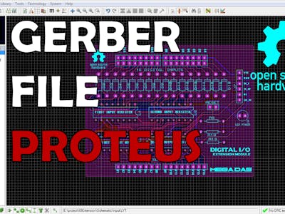 How to generate GERBER FILES in Proteus