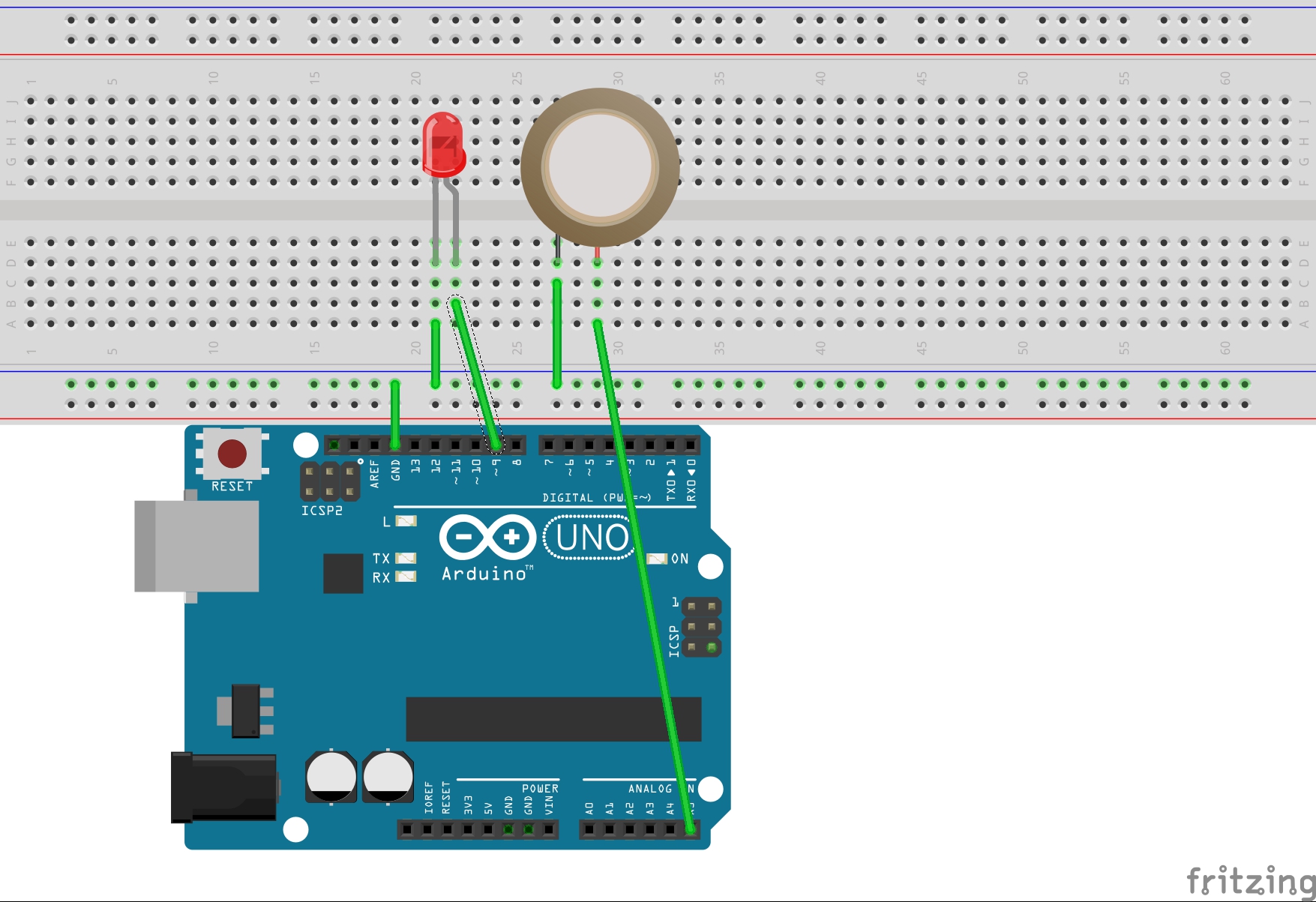 Arduino Workshop-Piezo Knock Sensor 