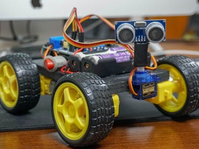 Arduino Obstacle Avoiding Car using Servo and L298N Driver