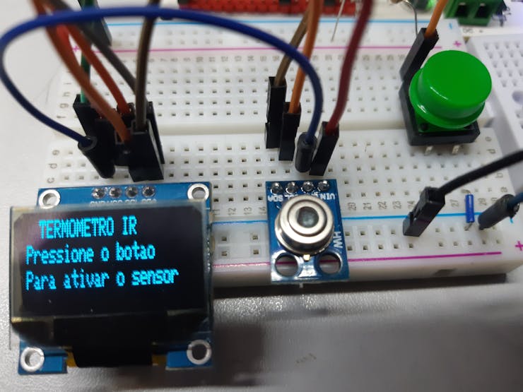 Figure 1 - Screen to start reading the temperature value.