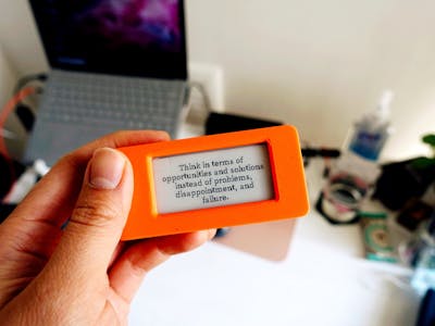 Inkyshot: The Inspirational E-Ink Message Display