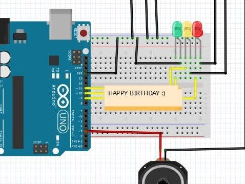 Happy Birthday Melody using Arduino