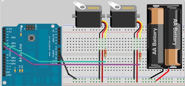 Dual Servo Control Arduino Workshop Arduino Project Hub 0502