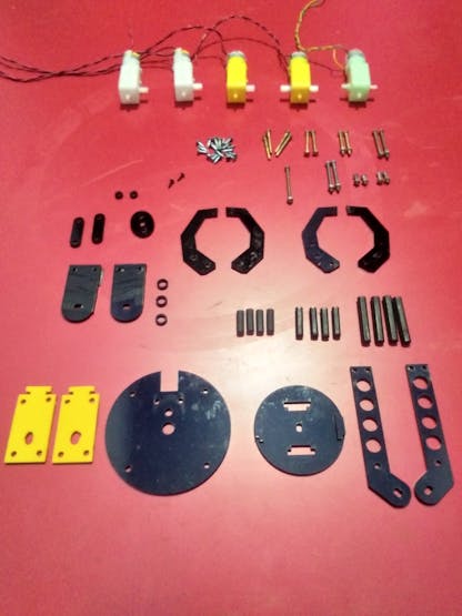 Robo Arm kit which I used(unassembled)