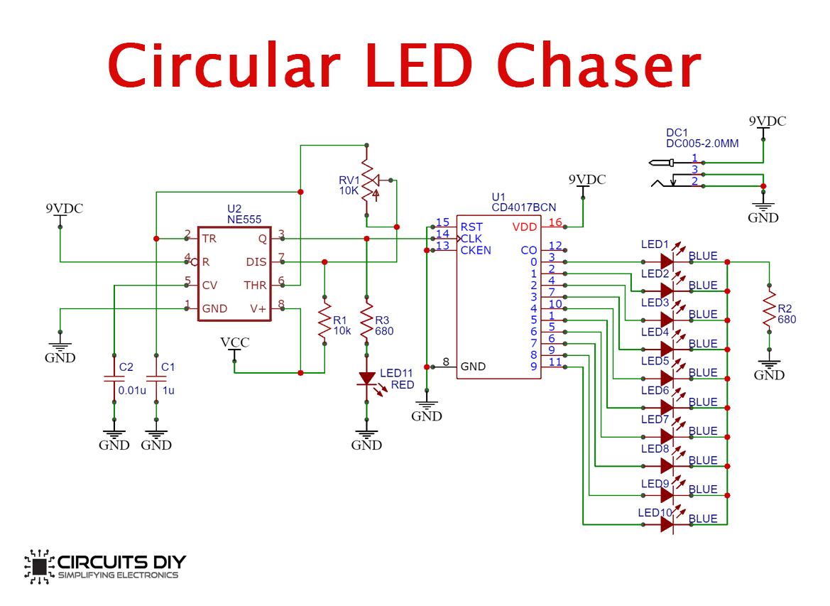 LED Chaser Circuit - Hackster.io