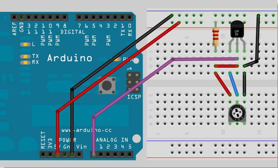 Measure Temperature with Arduino - 5 Sensors