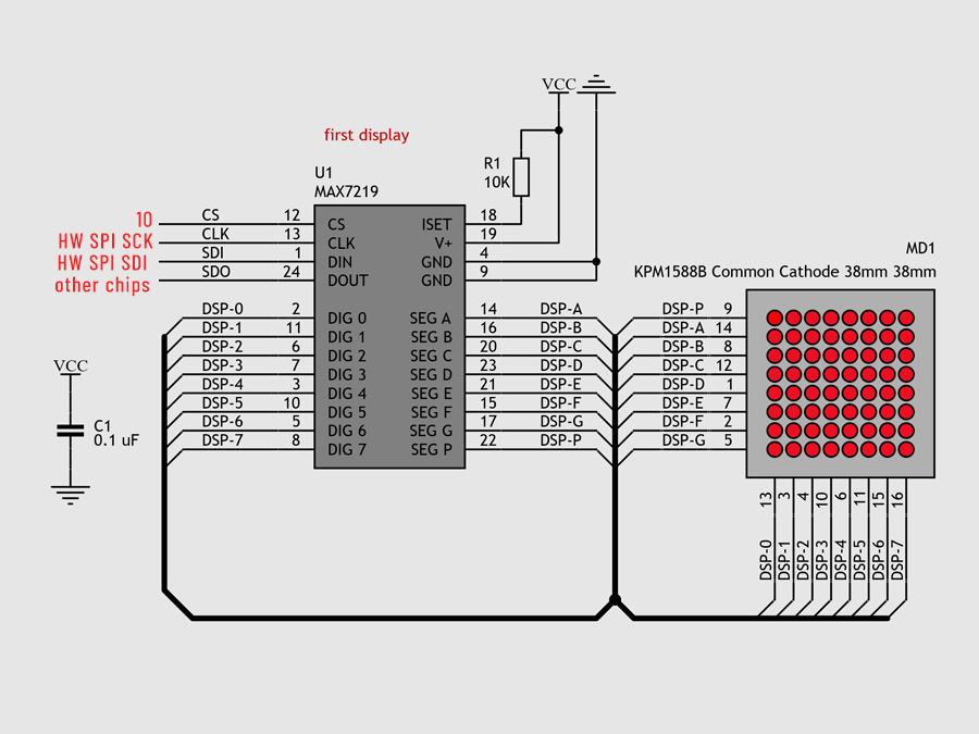 Max7219 arduino