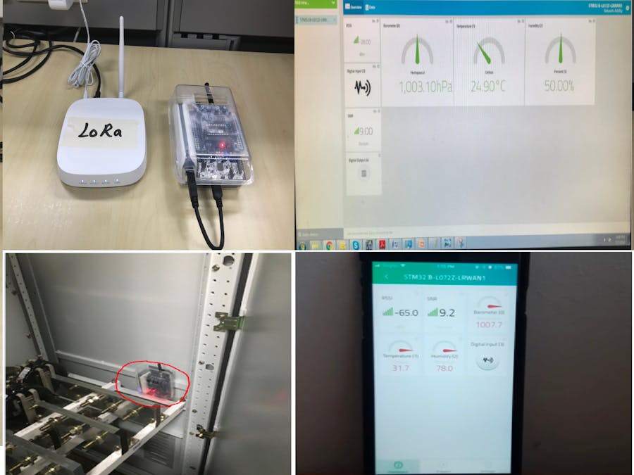 Lora Based Switchgear Temperature and Humidity Monitoring