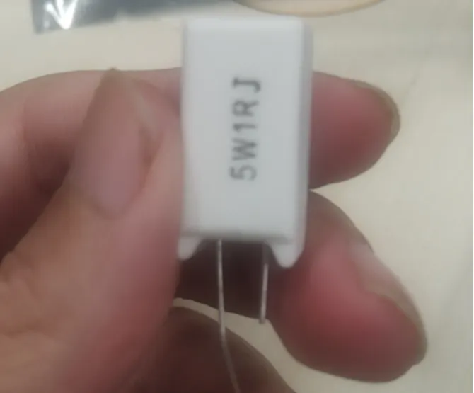 1-ohm ceramic resistor