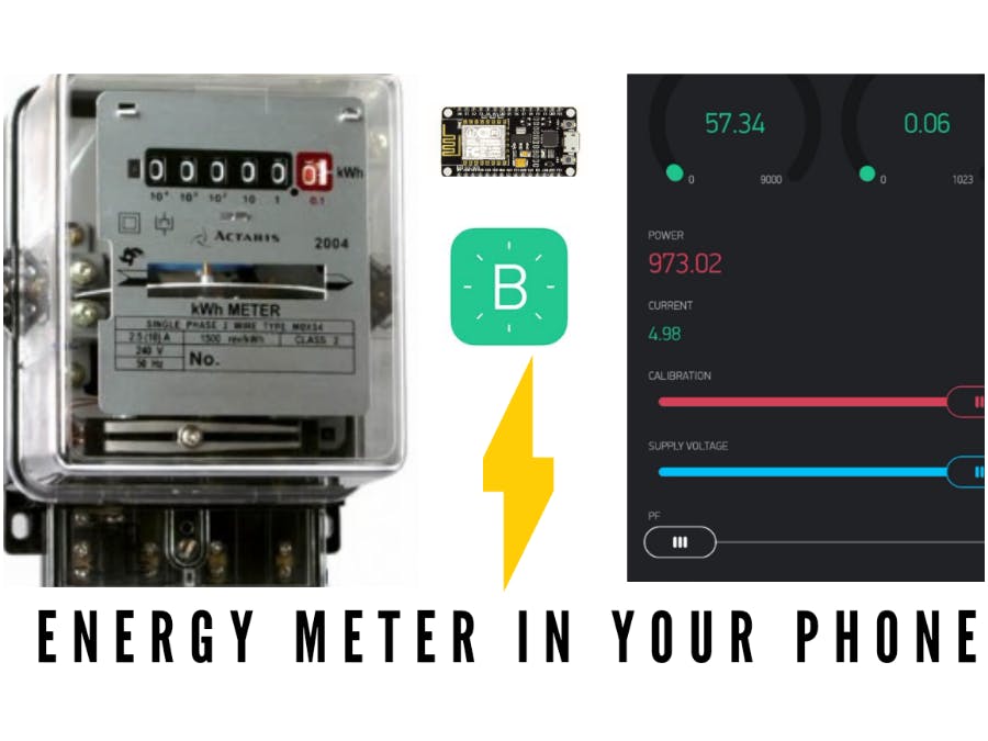 worm handelaar Respectvol Iot smart energy meter, monitor readings in your phone - Blynk Projects