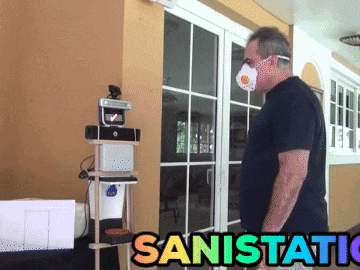 SaniStation - Face mask detect sanitize station for Covid-19