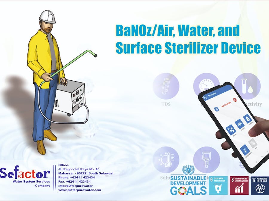 BaNOz/Air, Water, and Surface Sterilizer device