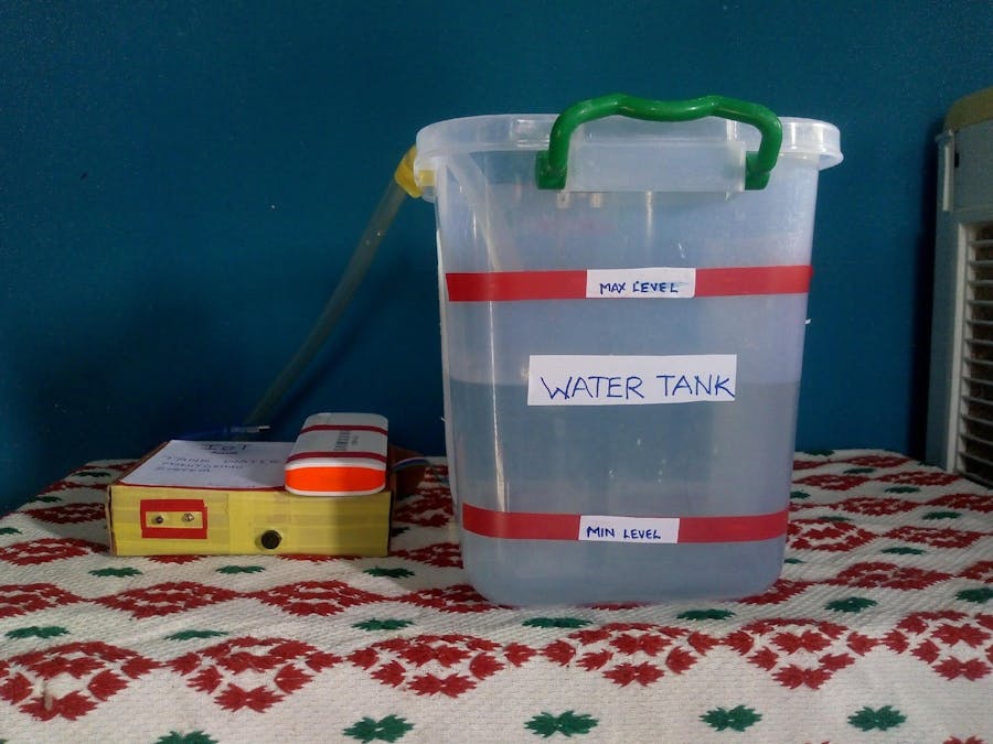 IOT based tank water monitoring system