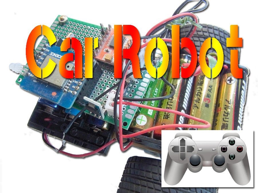 ESP8266 Car Robot controlled by Gamepad