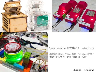 Open source COVID-19 detectors, USD300 Real Time PCR