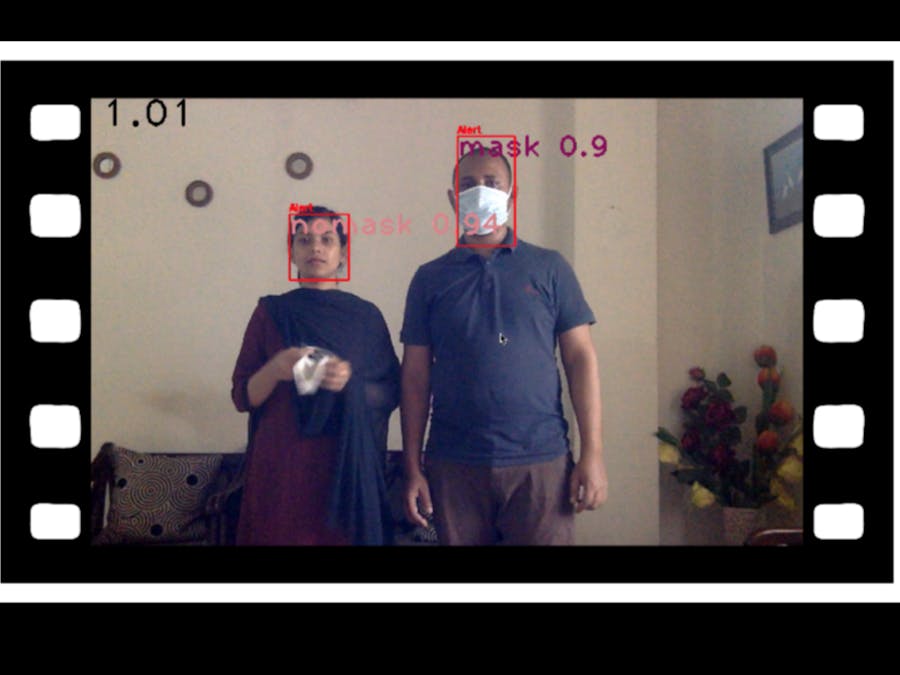 Facemask & Social Distancing Using AI