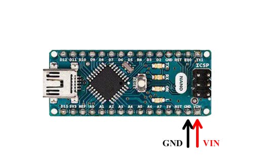 Arduino Nano - VIN and GND pins 