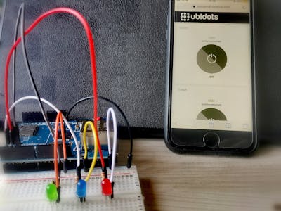 Light Control with Ubidots Cloud and Arduino UNO