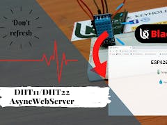 ESP8266 Temperature and Humidity AsynchronousWeb Server